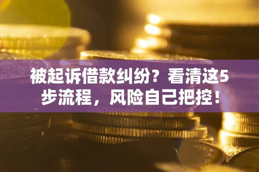 北京被起诉借款纠纷？看清这5步流程，风险自己把控！